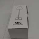 KDG 2 Pack Cordless Table Lamp,Portable LED Desk Lamp, 5000mAh Battery Operated, 3 Color Stepless Dimming Up, for Restaurant/Bedroom/Bars/Outdoor Party/Camping/Coffee Shop Night Light(Black)