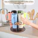 Water Bottle Organizer for Cabinet for Stanley 40 oz Rotatable Tumbler 0rganizer with 6 SlotsVertical Bottle Holder for Home Countertop for Stanley & Others' Large Tumbler Organization