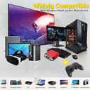 Yoidesu X3 Gaming Controller for Android for IOS Mobile Phone TV Computer CP VR, Dual Vibration Wired BT Game Remote Gamepad Joystick with Built in 400mAh Rechargeable Battery