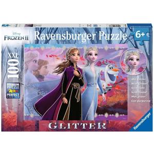 Ravensburger Disney Frozen 2 - Strong Sisters | 100-Piece Glitter Jigsaw Puzzle for Kids | Unique, Pieces | Development-Boosting Toy | Ideal Gift for All Ages