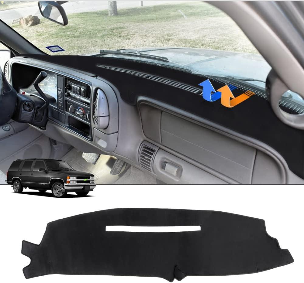 Autorder Dashboard Cover Mat for 1997-2000 Chevy Chevrolet Silverado/GMC Sierra C1500 C2500 C3500 K1500 K2500 K3500, 1997-1999 GMC Yukon/Chevy Tahoe Accessories Dash Cover Flannel Dash Mat Protector