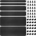 6 Pcs 1U,2U,4U Blank Panel Metal Rack Mount, 19 Inches, Filler Panel Mount Spacer Rack Blanking Panel Kit for Enclosure Server Rack Cabinet Black, 19 inch x 1.75 inch x 3.5 inch or 7 inch