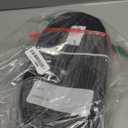 40FT Kerf Weather Stripping Door Seal Front Exterior Door Weather Stripping Seal Strip for Door Frame Door Insulation Soundproofing (with 4 Door Corner Seals) (Black)