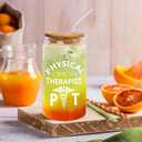 Physical Therapist Gift for Women, Gift for Physical Therapy Month, Thank You, Christmas Gifts for Physicals Therapists Assistant, 16oz Cup With Lid & Straw