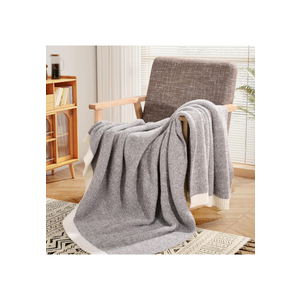 NEXHOME PRO Super Soft Throw Blankets for Couch, Reversible Warm Blankets Cozy Knit Blanket for Women, Fuzzy Plush Lightweight Throws for Sofa, Bed, Picnic, Taupe Grey, 50 x 60 inches