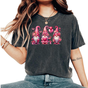 Valentine's Day Shirt Womens Cute Graphic T-Shirts Funny Love Heart Print Short Sleeve Romantic Tops, Small