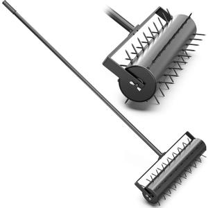 22-inch Lawn Aerator, Rolling Aerator Lawn Tool, Heavy Duty Lawn Aerator Tool, Grass Aerator & Garden Tools for Aeration & Soil Health