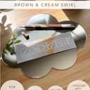 Brown & Beige Apple Pencil 2nd Generation Protective Sleeve Cover Grip, Apple Pencil Case, Magnetic Charging Compatible and Double Tap, Cow Print Swirl, Unique, Boho Neutral Colors