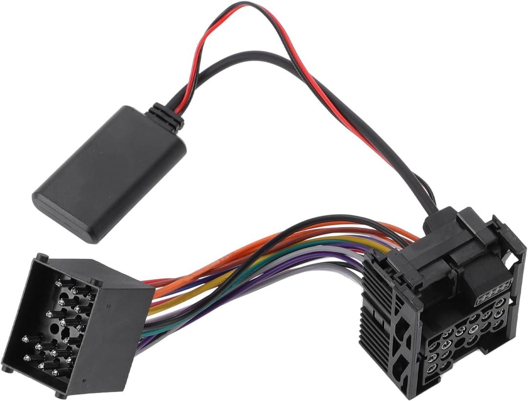 Stereo Radio Harness for BMW E46 3 Series Bluetooth AUX Adapter Music Cable Convenient 11.5cm 1 PCS Black