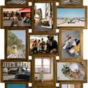 Jerry & Maggie 4X6 Collage Picture Frames for Wall Decor, 21 Opening Collage Wall Hanging for 6x4 Photo, Multi Picture Frame Set with One-piece Design Gold