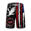 Mens Swim Trunks for Men, Vintage 1776 Patriotic American Flag Mens Board Shorts Swimwear Bathing Suit with Mesh Lining, Funny Hawaii Quick Dry Beach Shorts for Men Swimming Trunks, Medium (Blue, M)