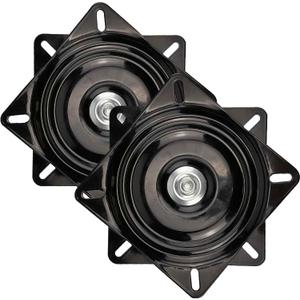 2 Pack 10 Inch Heavy Duty Bar Stool Swivel Plate Replacement 360 Degree Swivel Square Turntable Base 10 Inch Ball Bearing Swivel for Swivel Chairs, bar Chairs, Rotating Brackets and More