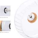 Niteangel Super-Silent Hamster Exercise Wheels: - Quiet Spinner Hamster Running Wheels with Adjustable Stand for Hamsters Gerbils Mice Or Other Small Animals (L, Transparent)