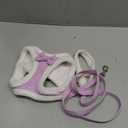 Didog Small Dog Harness and Leash Set, No Pull Adjustable Soft Padded Dog Harness Vest for XS Small and Medium Sized Dogs (Purple, M) (M: Chest 19-20")