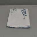 Curtain Valance for Windows Blue Eucalyptus Rod Pocket Valance Window Treatments 1 Panel Watercolor Leaves Short Curtains for Kitchen Windows Bathroom Bedroom 42x12in