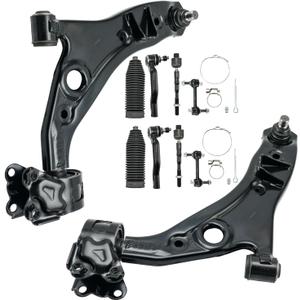 PHILTOP 10pcs Front Suspension Kit Fit for Ford Edge 2007-2014, Lincoln MKX 2007-2015, 2 Lower Control Arms 2 Sway Bars 4 Inner & Outer Tie Rods 2 Boots Replacement