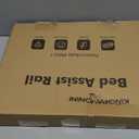 Bed Rails for Elderly Adults Safety - 2026 Upgrade - ASTM Compliant, Adjustable Bed Cane with Non-Slip Ergonomic Handle & Storage Pocket, Bed Railings for Seniors Load 400 LBS, Tool-Free Assembly (Large)