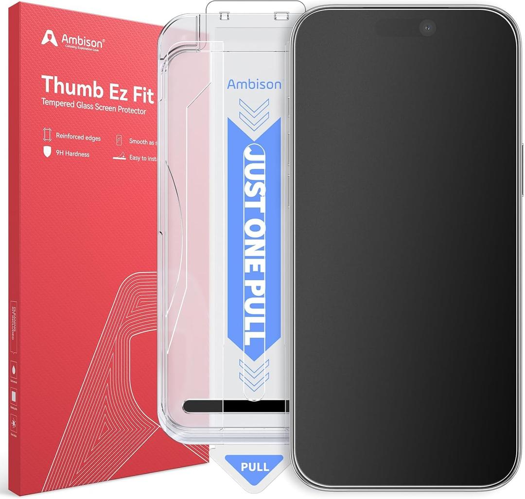 Ambison [2 Pack] Compatible for iPhone 17 Pro Max 6.9inch 2025 Matte Screen Protector, [One-Pull Installation, Anti-Glare] 7X Powerful Scratch Resistance & Full Coverage protection, Easy to Fit & 0 Bubbles, Smooth as Silk