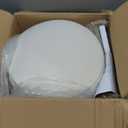 IBUYKE Velvet Storage Footrest Stool Ottoman, Makeup Vanity Stool Side Table with Golden Steel Legs Removable Cover, Coffee Table Top Cover, Creamy-White LG-20M