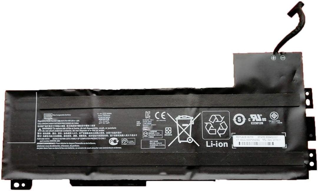 VV09XL Laptop Battery Replacement for HP ZBook 15 G3 G4, ZBook 17 G3 Mobile Workstation HSTNN-DB7D HSTNN-C87C 808398-2B1 808398-2C1 808452-001 808452-002 808452-005 808398-2C2 VV09090XL(11.4V 90Wh