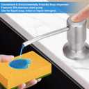 Built in Sink Soap Dispenser, Soap Dispenser for Kitchen Sink Stainless Soap Dispenser for Kitchen Sink with 47 Inches Extension Tube Kit, No Need to Frequent Refills for Kitchen Bathroom