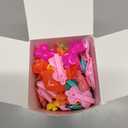 WILLBOND 100 Pieces Girls Hair Barrettes Self Hinge Plastic Clip Toddler Kids Baby 80s 90s Clip Colorful Cute Cartoon Hair Pin Accessories(Butterfly, Plum Blossom, Bow, Heart-shaped)