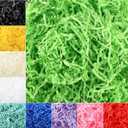 Zonon 10 Pack Crinkle Cut Paper Shred Filler for Packing and Empty Basket Filler, Total 300g Raffia Tissue Paper Stuffers Gift Boxes for Wrapping Party Supplies(Wonderful Color)