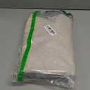 Linen Shower Curtain Beige Cute Black Scalloped Boho Modern Shower Curtains for Bathroom Set, 72" W x 72" L