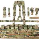 MT Military Chest Rig MOLLE II (TAP) Vest with Straps (One Size, Ocp)