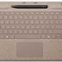 Microsoft Surface Pro Keyboard with Slim Pen 2 Bundle for Pro Copilot+ (11th Edition), Pro 9 and Pro 8, Alcantara Material, Dune