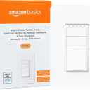 Amazon Basics Smart Dimmer Switch, 3-Way, Works with Alexa Only, 2.4 GHz Wi-Fi, No Hub Required, White