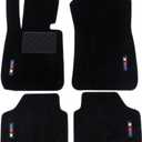 Custom Fit Wool Carpet Car Floor Mats for BMW X1 E84 2009-2015 - High-Density Anti-Slip All-Weather Full Coverage Mats