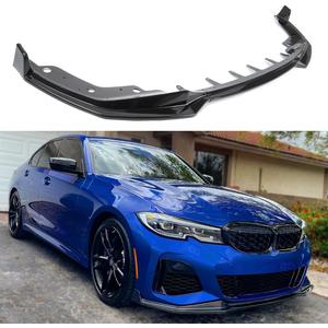 Front Lip Compatible with BMW G20 330e 330i M340i M-Sport 3-Series 2019-2022, MP Style Bumper Air Dam Lower Chin Spoiler Splitter, Protection Body (Carbon Fiber Pattern)