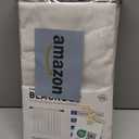 INOVADAY 100% Blackout Curtains for Bedroom, Black Out Curtains 90 Inch Long, Clip Rings Linen Blackout Drapes, Thermal Insulated Room Darkening for Living Room, 2 Panels - Beige,W50xL90