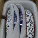 LE TAUCI Pasta Bowl 32 oz, Ceramic Salad Bowl, Japanese-Style Plate Bowls for Serving Pasta, Fruits, Salad, Noodle, Dinner, Soup, Mircrowave Oven Dishwasher Safe - 8.2 Inch, Set of 4, Vintage Blue