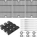 Cooking Grate,Heat Shield and Burner Kit for Nexgrill Replacement Parts 6 Burner 720-0896 720-0896B 720-0896C 720-0896E 720-0896X,for Nexgrill Deluxe & Evolution 6 Burner Gas Grills