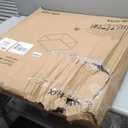 Black Glass Coffee Table for Living Room,Square Coffee Tables for Small Spaces,Simple Tea Cocktail Modern Center Tables, Living Room Tables,Easy Assembly,26 * 26inBlack & Clear Glass (39.4 x 18.9 x 17.7 inches)