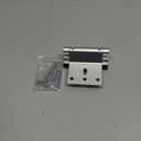 EverPlus Home Security Childproof Door Reinforcement Lock with 8 Screws and 3 Inch Stop Withstand 800 lbs for Inward Swinging Door, Upgrade Night Lock to Defend Your Home (Silver)