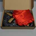 Zhanmai Men's Priest Costume Adult Priest Costume with Father Robe Stole Plastic Monk Cross for Cosplay Stage Halloween (Red, One Size)