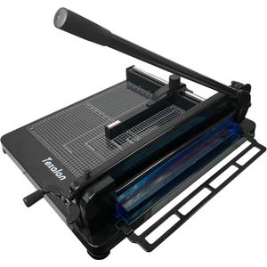 TEXALAN(R) Heavy Duty Guillotine Paper Cutter Black 400 Sheets Stack Paper Trimmer (A3-17'' Paper Cutter)