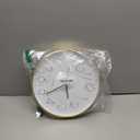 bakbrand Wall Clock 12 Inch Non-Ticking Silent Modern Simple Style Round Decor Clock Gold Stereoscopic Dial Quartz Wall Clocks for Home/Office/School/Living Room/Bedroom/Kitchen