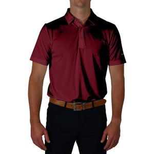Columbia Men's Golf Drive Polo Shirt Omni Wick Performance Breathable Short Sleeve (Beet) S