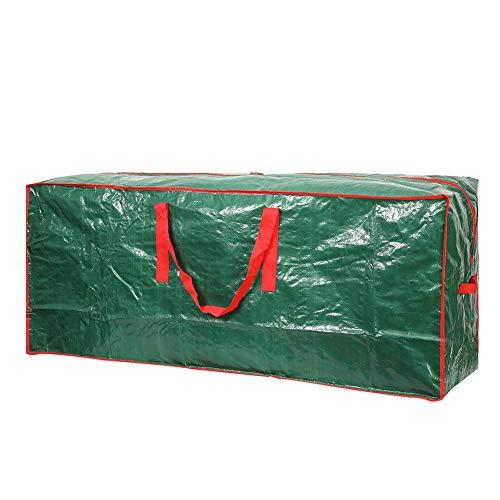 Sattiyrch Christmas Tree Storage Bag - Fits Up to 7.5 ft Holiday Xmas Disassembled Trees with Durable Reinforced Handles & Dual Zipper - Waterproof Material Protects from Dust,Moisture(Green)