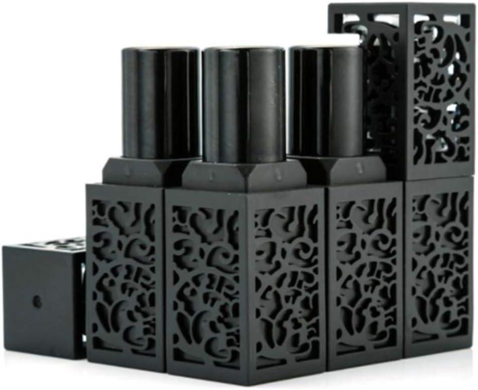 CTKcom Lip Balm Tubes Empty Hollow-out Black Plastic Lip Lipstick Tube Refillable Lip Balm Storage Containers for DIY Homemade Lipstick Lip Balm, Square Tube,10 Pack CTKcom Lip Balm Tubes Empty Hollow-out Black Plastic Lip Lipstick Tube Refillable Lip Balm Storage Containers for DIY Homemade Lipstick Lip Balm, Square Tube,10 Pack