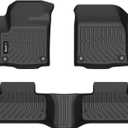 Floor Mats Custom for Range Rover Evoque 2012-2019(Not for Convertible) All Weather Protection TPE Heavy Duty Non-Slip Automotive Floor Liners Fits Front& 2nd Row Full Set Accessories, Black