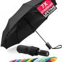 Mr. Pen- Windproof Travel Umbrella, Automatic Umbrellas for Rain, Compact (Black)