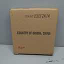 Phaxth 24" Metal Flower Wall Art Decor with Rust Leaf, Large Scroll Outdoor Wall Art Decor