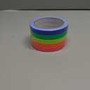 Spike Tape Set - 1/2" x 36' Neon Gaffer Tape, 5 Bright Colors | Dry Erase & Stage Floor Marking | Non-Reflective Pinstripe Tape for Hula Hoops, Theater, Sports.
