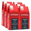 Community Coffee, Signature Blend Dark Roast, Premium Ground Coffee, 72 Ounces, 12 oz (Pack of 6) BBD: 08/28/2026