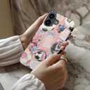 LUMARKE for iPhone 16 Plus Case, Cute Preppy Floral Cover for Women